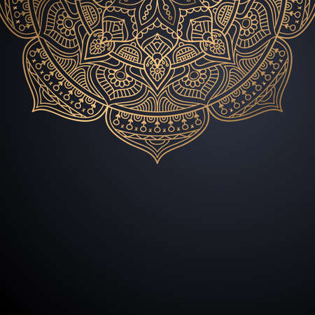 luxury ornamental mandala design backgroundのイラスト素材