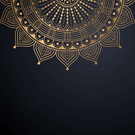 luxury ornamental mandala design backgroundのイラスト素材