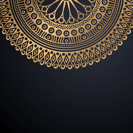 luxury ornamental mandala design backgroundのイラスト素材