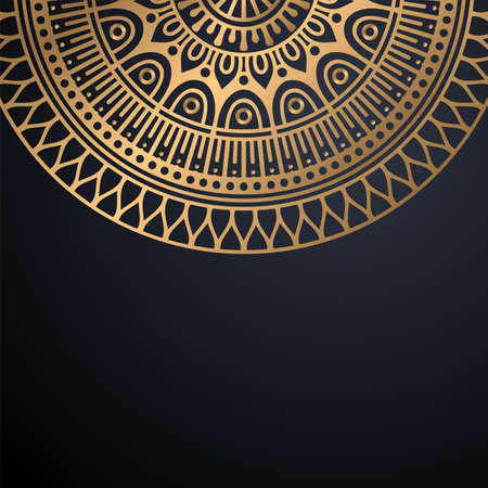luxury ornamental mandala design backgroundのイラスト素材