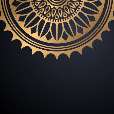 luxury ornamental mandala design backgroundのイラスト素材