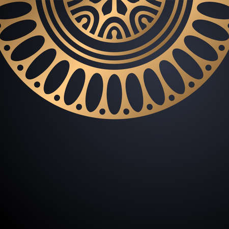 luxury ornamental mandala design backgroundのイラスト素材