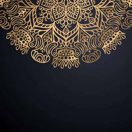 luxury ornamental mandala design backgroundのイラスト素材
