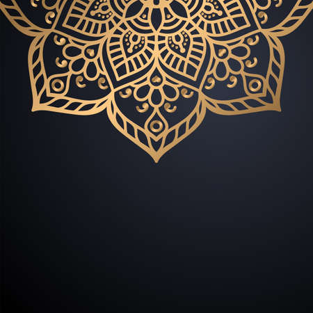 luxury ornamental mandala design backgroundのイラスト素材