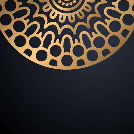 luxury ornamental mandala design backgroundのイラスト素材