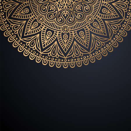 luxury ornamental mandala design backgroundのイラスト素材