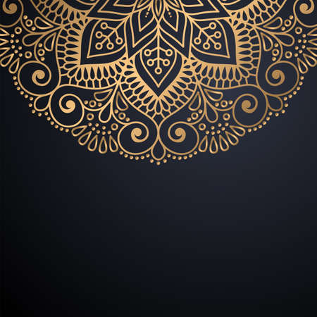 luxury ornamental mandala design backgroundのイラスト素材
