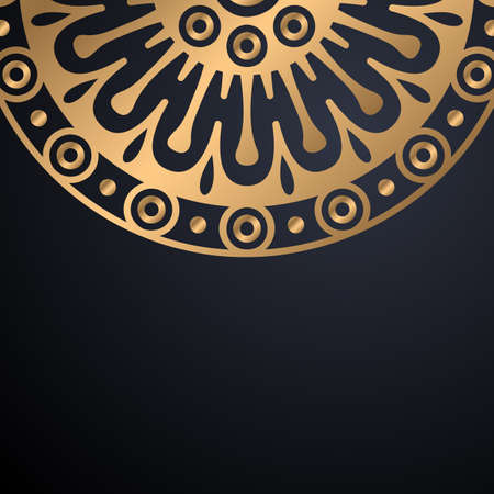 luxury ornamental mandala design backgroundのイラスト素材