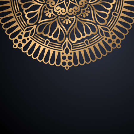 luxury ornamental mandala design backgroundのイラスト素材