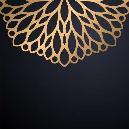 luxury ornamental mandala design backgroundのイラスト素材