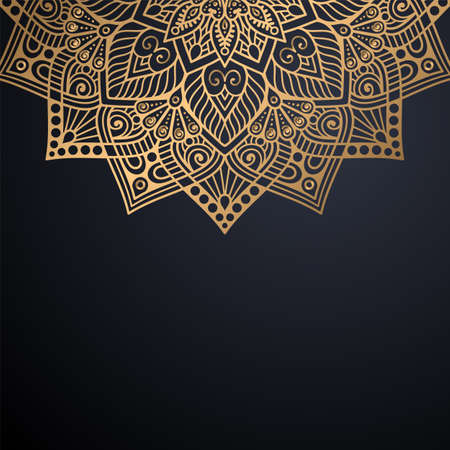 luxury ornamental mandala design backgroundのイラスト素材