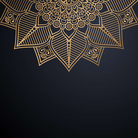 luxury ornamental mandala design backgroundのイラスト素材