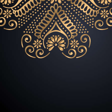 luxury ornamental mandala design backgroundのイラスト素材