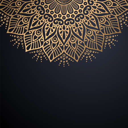 luxury ornamental mandala design backgroundのイラスト素材