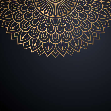 luxury ornamental mandala design backgroundのイラスト素材