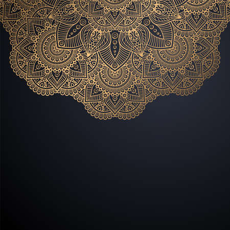 luxury ornamental mandala design backgroundのイラスト素材