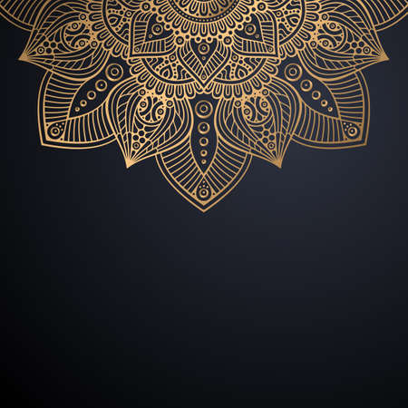 luxury ornamental mandala design backgroundのイラスト素材