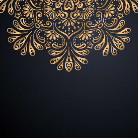 luxury ornamental mandala design backgroundのイラスト素材