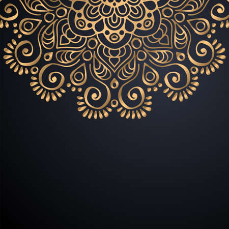 luxury ornamental mandala design backgroundのイラスト素材