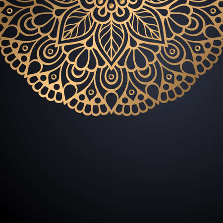 luxury ornamental mandala design backgroundのイラスト素材