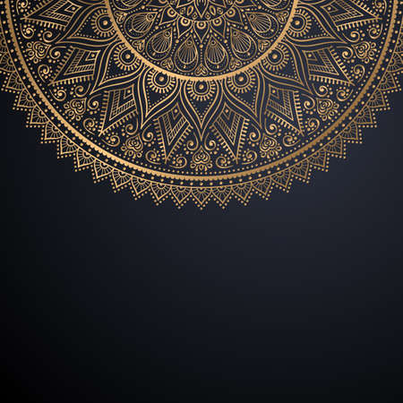 luxury ornamental mandala design backgroundのイラスト素材