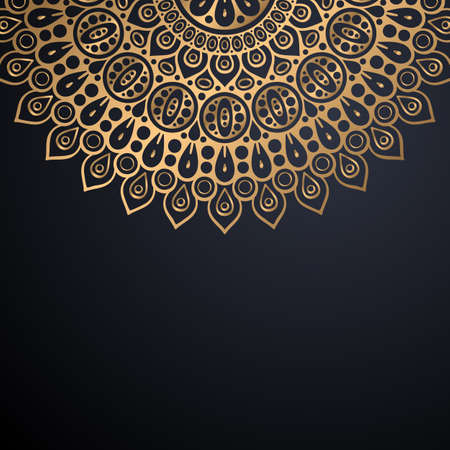 luxury ornamental mandala design backgroundのイラスト素材