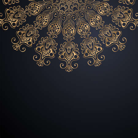 luxury ornamental mandala design backgroundのイラスト素材