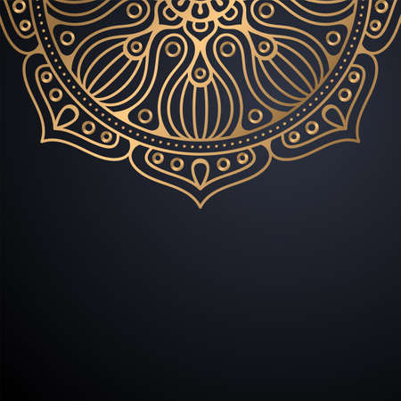 luxury ornamental mandala design backgroundのイラスト素材