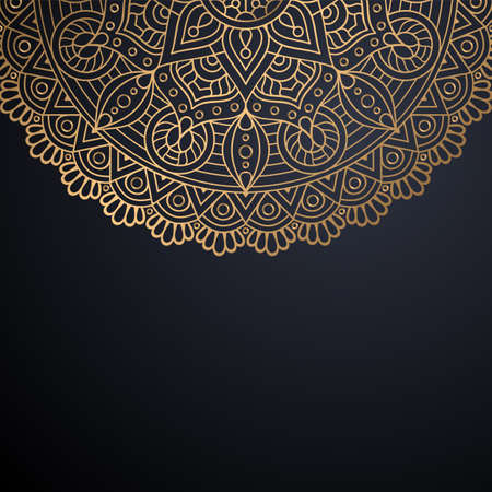 luxury ornamental mandala design backgroundのイラスト素材