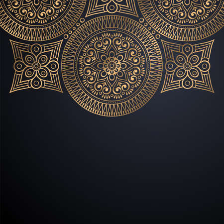 luxury ornamental mandala design backgroundのイラスト素材