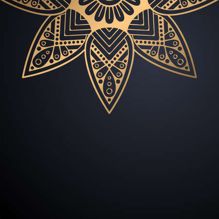 luxury ornamental mandala design backgroundのイラスト素材