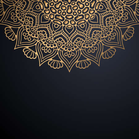 luxury ornamental mandala design backgroundのイラスト素材