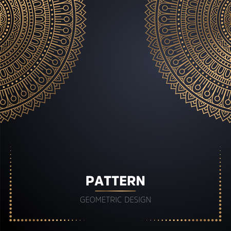 luxury ornamental mandala design backgroundのイラスト素材