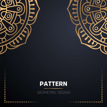 luxury ornamental mandala design backgroundのイラスト素材
