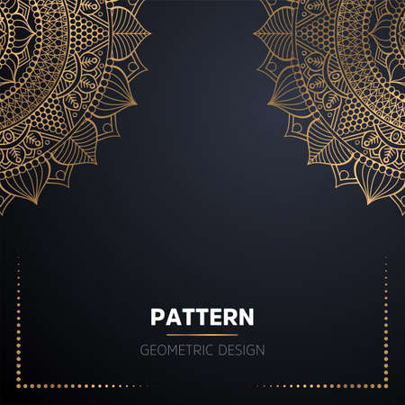 luxury ornamental mandala design backgroundのイラスト素材