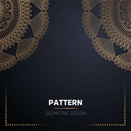 luxury ornamental mandala design backgroundのイラスト素材