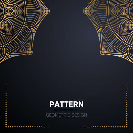 luxury ornamental mandala design backgroundのイラスト素材
