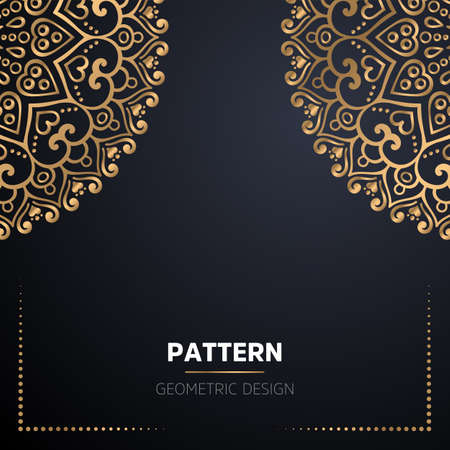 luxury ornamental mandala design backgroundのイラスト素材