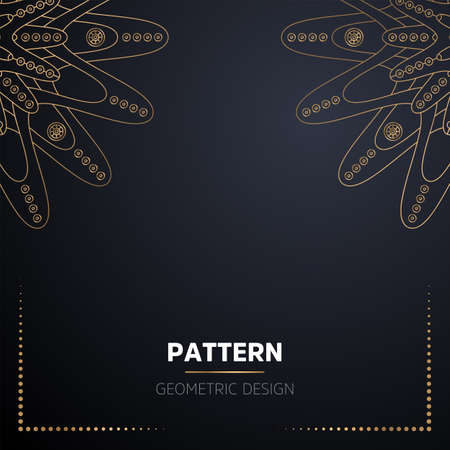 luxury ornamental mandala design backgroundのイラスト素材