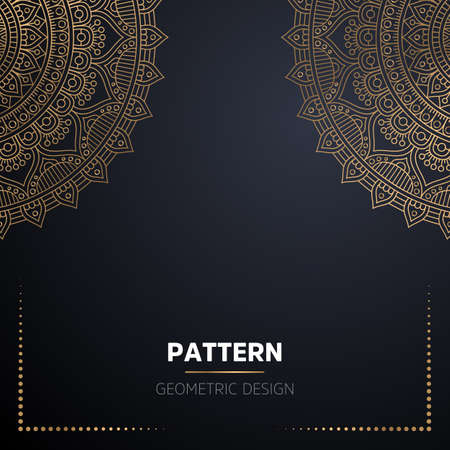 luxury ornamental mandala design backgroundのイラスト素材