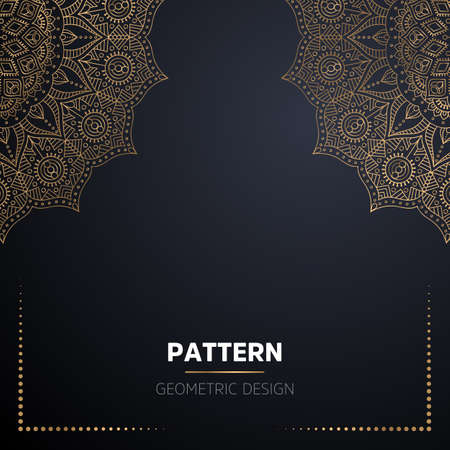 luxury ornamental mandala design backgroundのイラスト素材