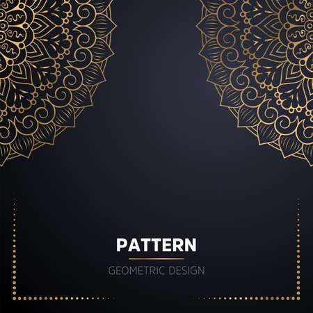 luxury ornamental mandala design backgroundのイラスト素材