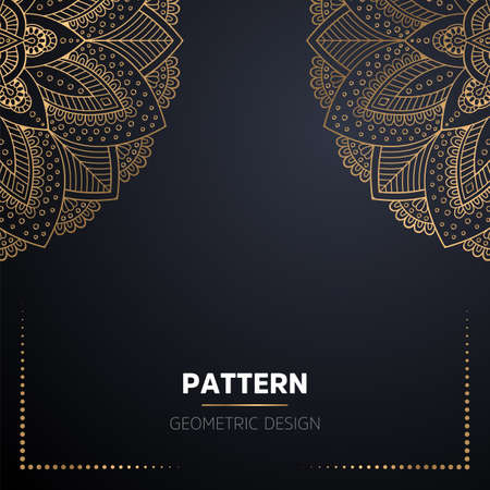 luxury ornamental mandala design backgroundのイラスト素材