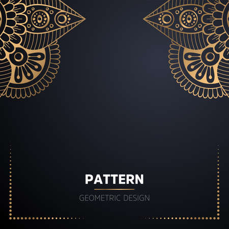 luxury ornamental mandala design backgroundのイラスト素材