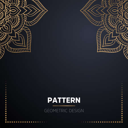 luxury ornamental mandala design backgroundのイラスト素材