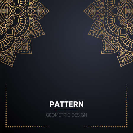 luxury ornamental mandala design backgroundのイラスト素材