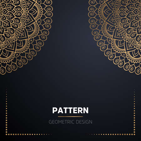 luxury ornamental mandala design backgroundのイラスト素材