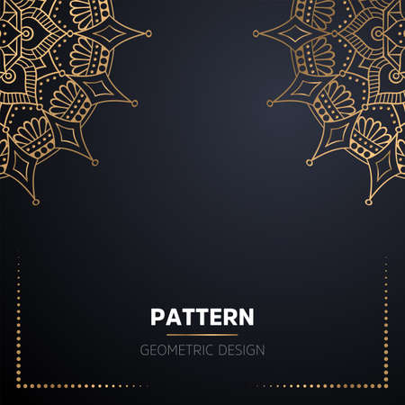 luxury ornamental mandala design backgroundのイラスト素材