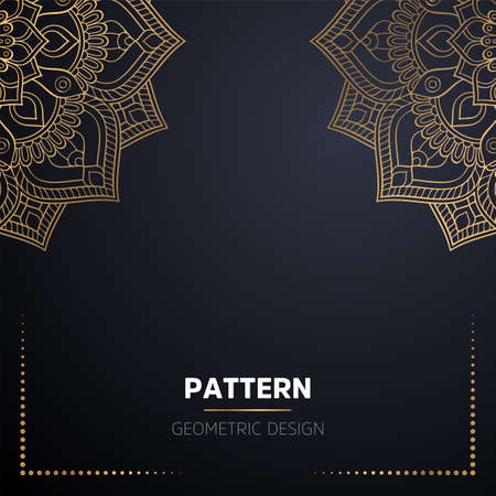 luxury ornamental mandala design backgroundのイラスト素材