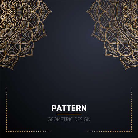 luxury ornamental mandala design backgroundのイラスト素材